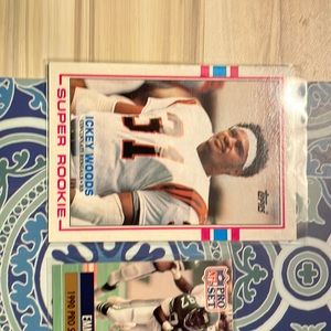 Basketball Ball and 4 Football card lot!